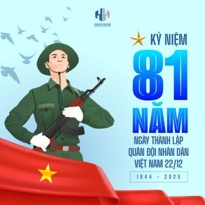 热烈庆祝越南人民军成立 81 周年  （1944年12月22日 &ndash; 2025年12月22日）