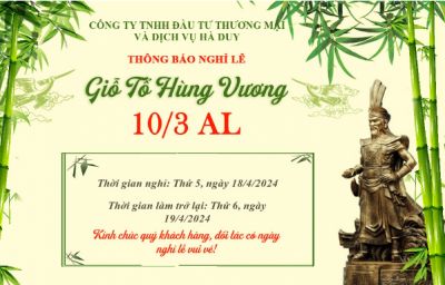 HOLIDAY NOTICE FOR THE HUNG VUONG (2024)