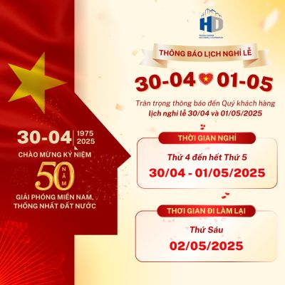 HOLIDAY NOTICE 30/04-01/05 (2025)